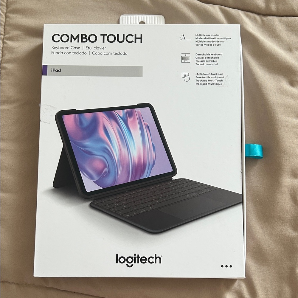 Logitech Combo Touch iPad Keyboard Case - Gray